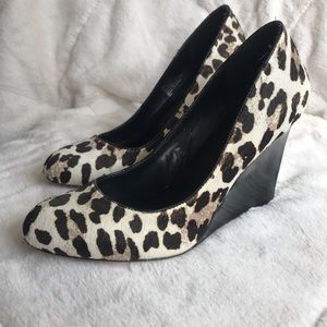 WHBM Animal Print Wedge